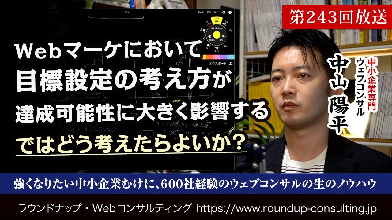 第243回：Webマーケティングにおいて、目標設定の考え方はとても重要！お勧めの考え方とは？
