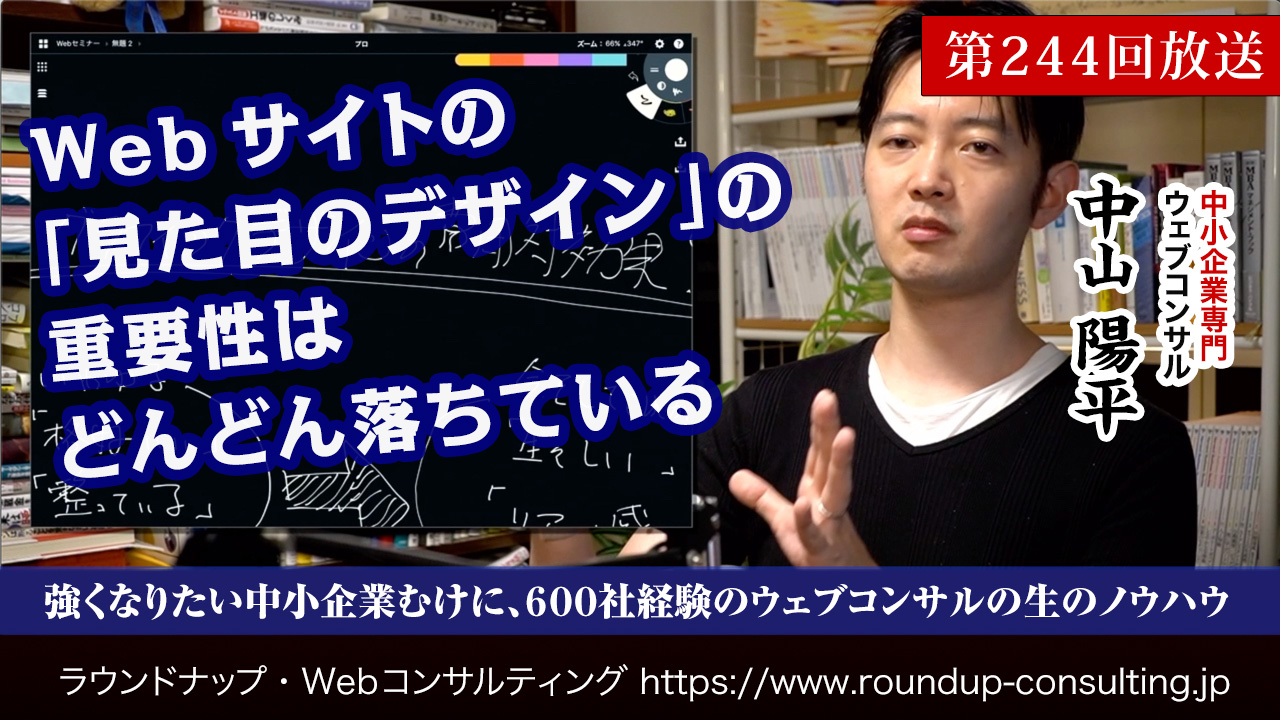 第244回：Webサイトの「見た目のデザイン」の重要性はどんどん落ちている
