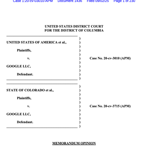 UNITED STATES DISTRICT COURT FOR THE DISTRICT OF COLUMBIA